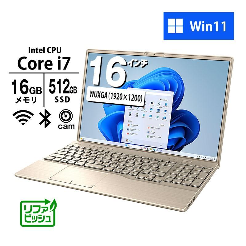 富士通 - FUJITSU Corei7 1255U メモリ16GB SSD512GB 富士通 ノートパソコン FMV LIFEBOOK(16型/Windows11/Office2024