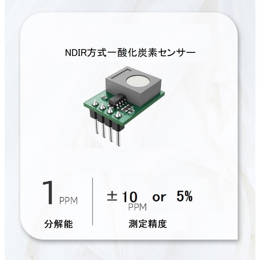 一酸化炭素測定器 WiFi スマホで 一酸化炭素チェック 検知器 NDIR方式