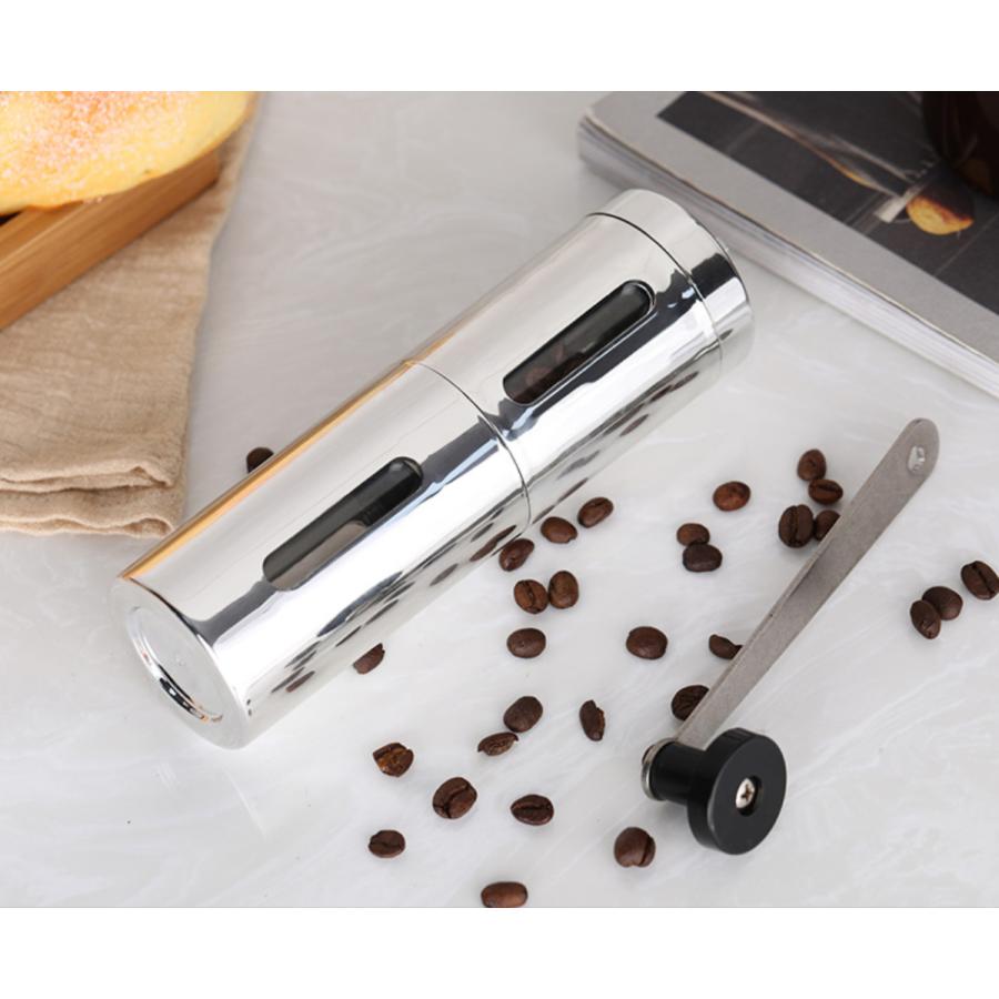 アウトドア　手挽きコーヒーミル コーヒーグラインダー コーヒーミル 手動 アウトドア キャンプ 手挽き コーヒー 粗さ調整可