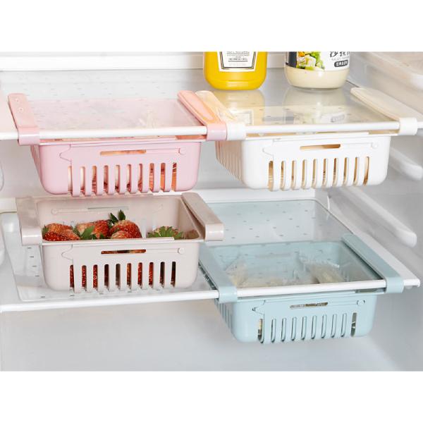 冷蔵庫 収納 Pranski スケーラブル 収縮タイプ 引き出し食品 果物 野菜 小物 整理 追加 棚 キッチン 収納 家お所用収納バスケット Snh 004 源信ストア 通販 Yahoo ショッピング