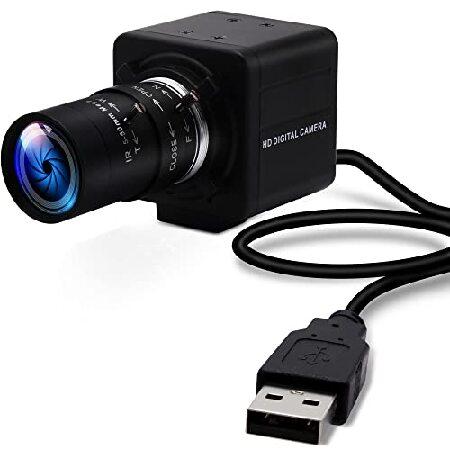 ELP 200万画素USBウェブカメラ会議用 CS_Mount 5-50mm可変焦点レンズ