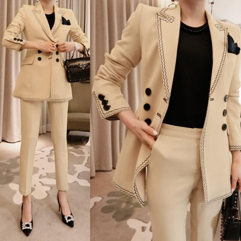 イギリス風 スーツ パンツスーツ 結婚式 パーティー二次会 入学式 卒業式 フォーマル レディース 長袖 テーラード 2点セット ダブルボタン 着痩せ Juy 4210 源淞ストア 通販 Yahoo ショッピング