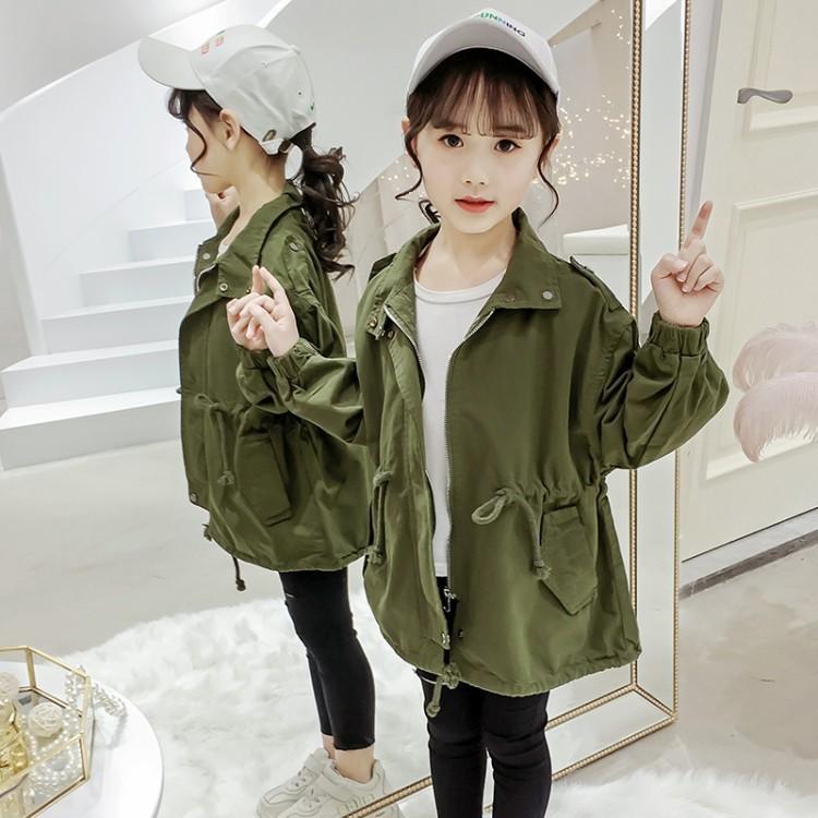 子供服 ジャケット キッズ 韓国子供服 ミリタリー ジャケット 女の子 立ち襟ロング トレンチコート 春服 スプリングコート トップス 全2色 110 160 Juy 5063 源淞ストア 通販 Yahoo ショッピング