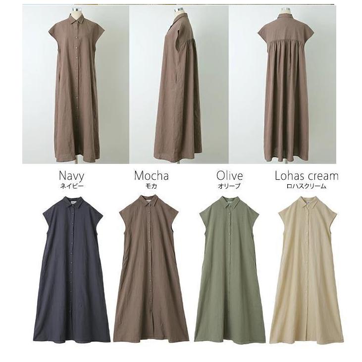 夏ワンピース レディース半袖 綿麻 ゆったり おしゃれ カジュアル シャツワンピース マキシ丈ワンピース ロング丈ワンピース 半袖ドレス 韓国風快適 無地 婦人服 |  | 05