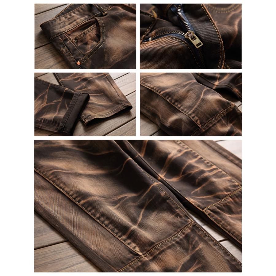 ダメージ メンズジーンズ ストレート デニムパンツ ジーパン ライダースパンツ スリム おしゃれ チノパン 大人 カジュアルロックパンツ オールシーズン ボトムス |  | 14
