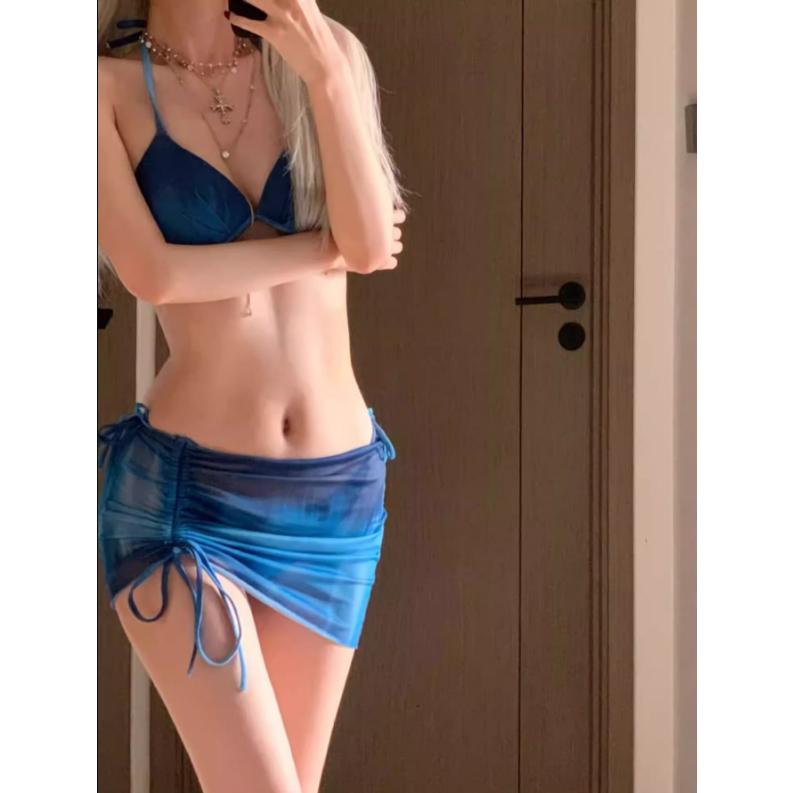 水着 レディース ビキニ 4点セット 体型カバー セパレート ビキニセット 三角ビキニ ワイヤー入り  胸パッド付き タンキニ トライアングル 温泉水着 ビーチ 旅行 |  | 07