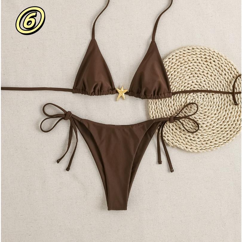 水着 ビキニ レディース 2点セット ビキニセット 女性用水着 トライアングル シンプル キュート セクシー 三角ビキニ 水着 ショーツ 花柄 可愛いプール おしゃれ |  | 10