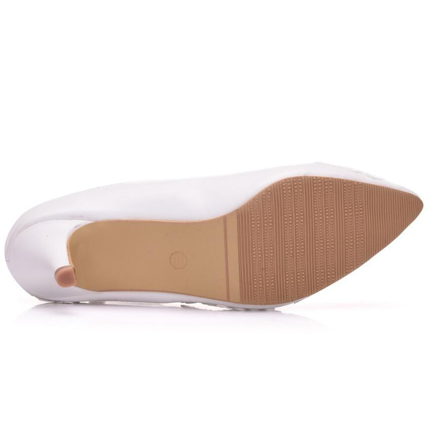 花嫁靴 ウエディングフォト 成人式 ホワイト レディースポインテッドトゥ パンプス シンプル レース 花婚靴 結婚式 パーティーパンプス ヒール5cm二次会 披露宴 |  | 15