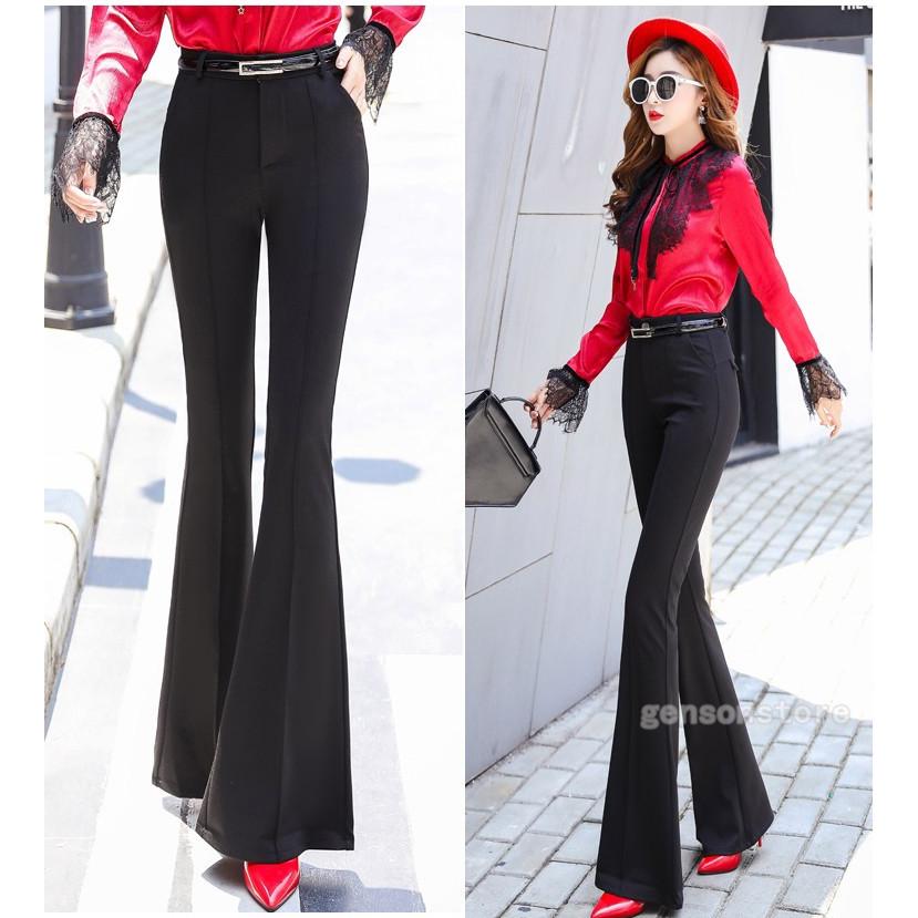 スラックス レディース スーツパンツ ブーツカット ハイウエスト 美脚 ビジネス フォーマル 着痩せ Ol オフィス 通勤 ベルボトム 長ズボン 春秋 体型カバー May 27 源淞ストア 通販 Yahoo ショッピング