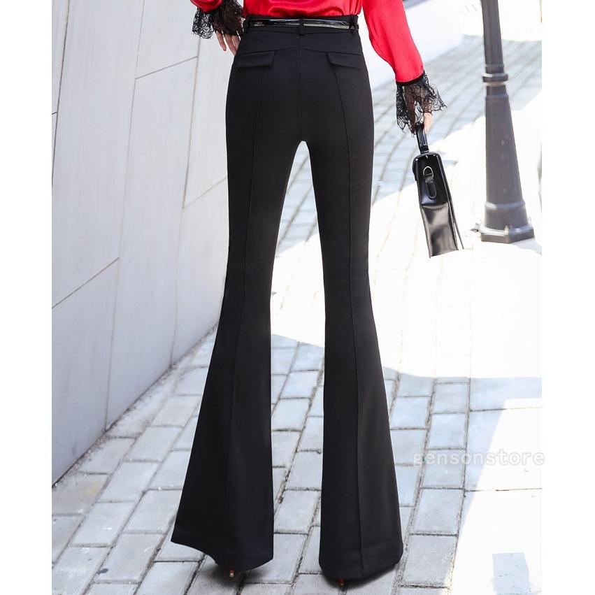 スラックス レディース スーツパンツ ブーツカット ハイウエスト 美脚 ビジネス フォーマル 着痩せ Ol オフィス 通勤 ベルボトム 長ズボン 春秋 体型カバー May 27 源淞ストア 通販 Yahoo ショッピング