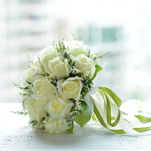 ウエディングブーケ アートフラワー 花束 花飾り 結婚式 バラ造花 ウェディング用 花嫁 披露宴 手作り キット ブライダル ブーケトス 写真撮り U17feb 1528 源淞ストア 通販 Yahoo ショッピング