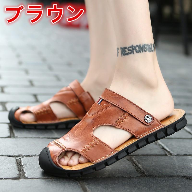 人気のファッションブランド サンダル メンズレザーサンダル サボサンダル ビーチ サンダル メンズ スリッパ サボサンダル レザーサンダル ストラップ サンダル スポーツサンダル おしゃれ 靴 Pu メンズシューズ ビーチサンダル コンフォート Www Threeriversofs Com