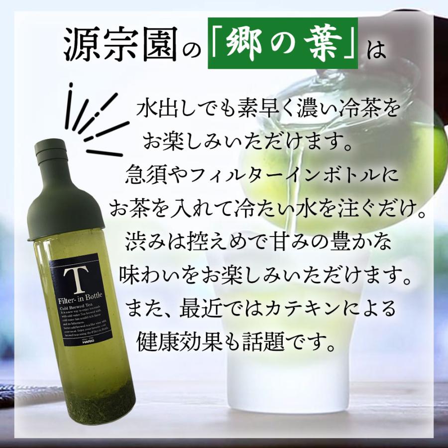 お茶の葉 緑茶 静岡茶 茶葉 煎茶 業務用 静岡産 あらづくり煎茶 郷の葉 100g×10本【水出し緑茶も作れる】 | 源宗園 | 07