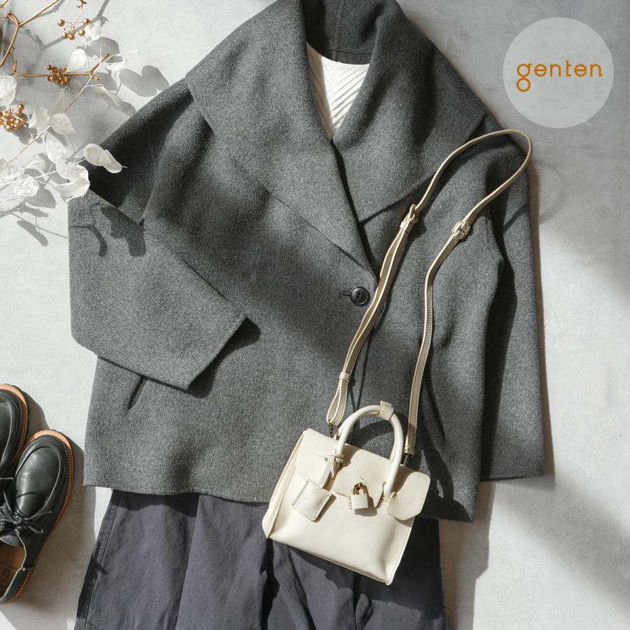 genten ゲンテン ミネルヴァ 2way ミニバッグ 42865 本革ミニバッグ  