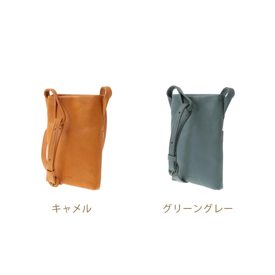 genten（ゲンテン） genten 43266 スマホショルダー 本革 スマホポーチ