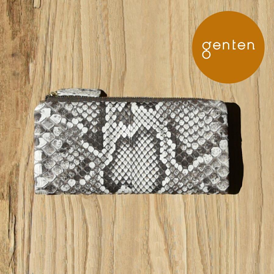 genten ゲンテン モラレスパイソン 長財布 43680 蛇革 パイソン長財布 