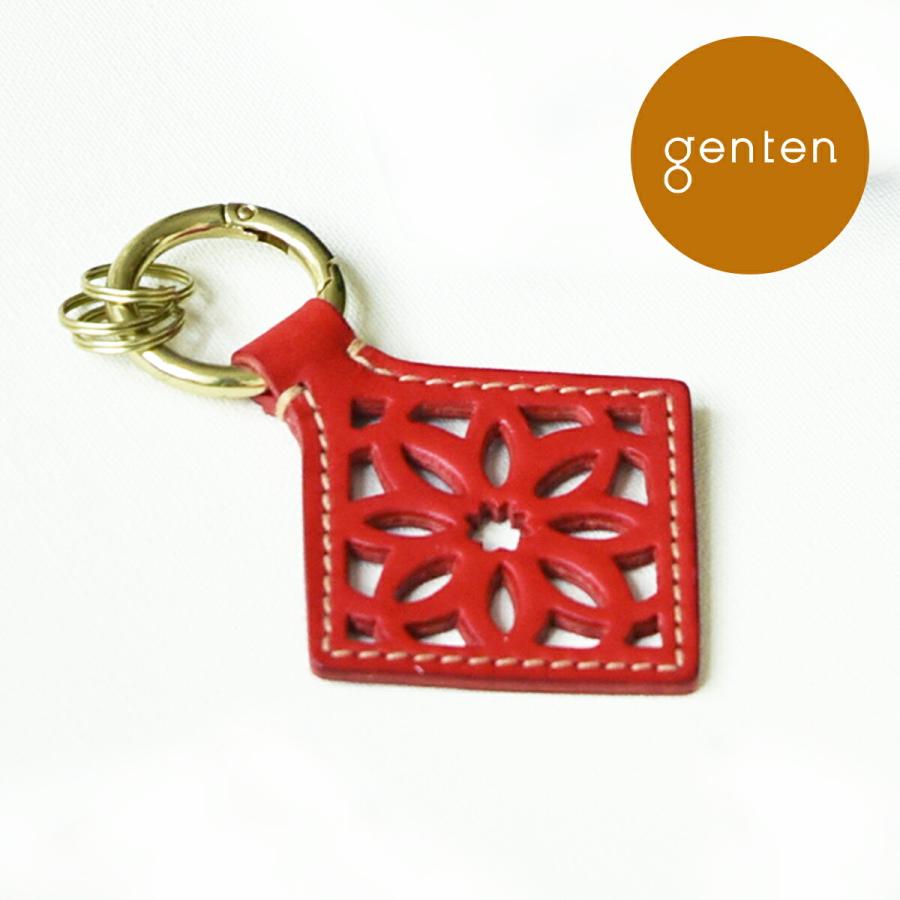 genten ゲンテン サスティナブルカットワーク キーホルダー genten ゲンテン サスティナブルカットワーク キーホルダー