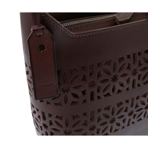 genten（ゲンテン） genten 43738 ボールドカットワーク 2wayバッグ 本