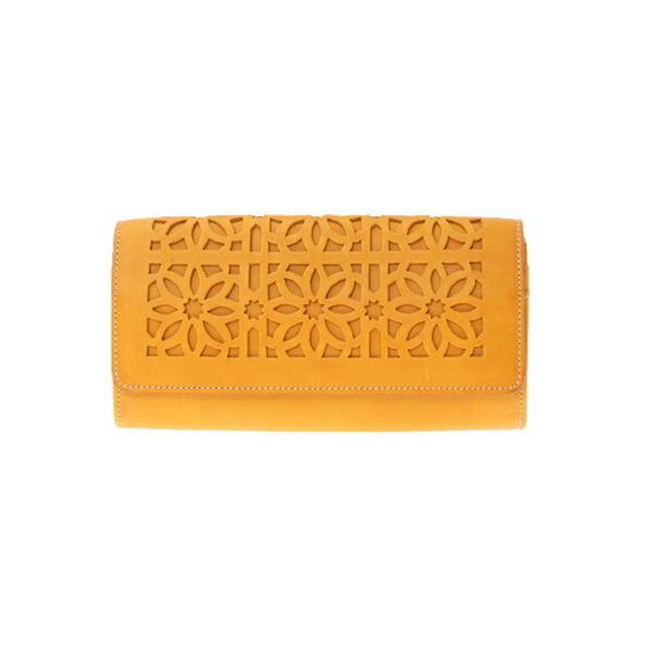 genten ゲンテン カットワーク フラップ長財布 44249 (40615) 本 genten ゲンテン カットワーク フラップ長財布 44249 (40615) 本