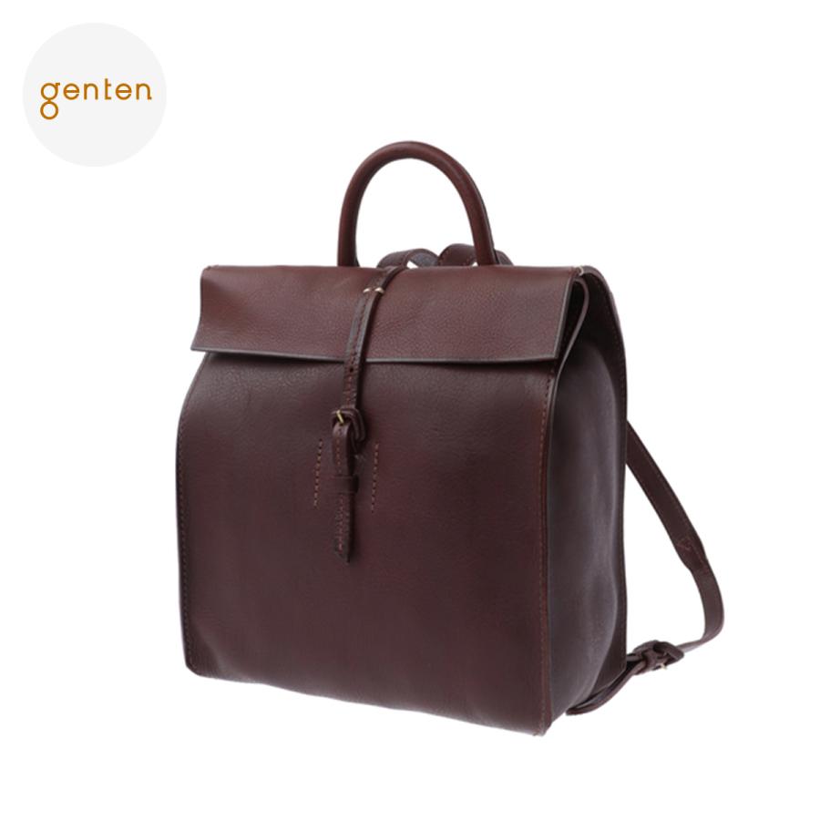 genten ゲンテン トスカトレ リュック 49355 本革 リュックサック 