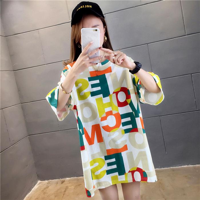 大人気 韓国版 ヒップホップ風 ビックＴシャツ レディース ゆったり トップス｜gentlebreeze｜12