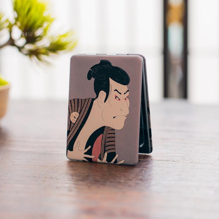 浮世絵 鏡 ミラー コンパクトミラー 奴江戸兵衛 おしゃれ 上品 平面鏡