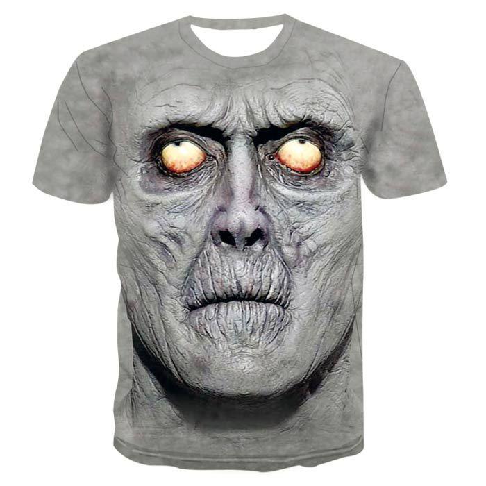 怖いTシャツ ホラー ストーンゴースト ハロウィン 気持ち悪い 不気味 