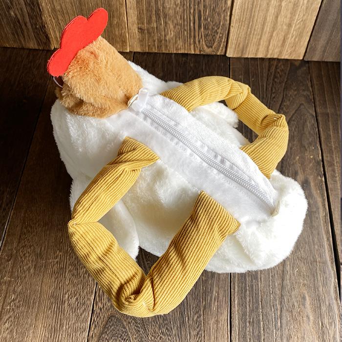 鶏 にわとり ニワトリ かばん バッグ プラッシュ チキン ハンドバッグ