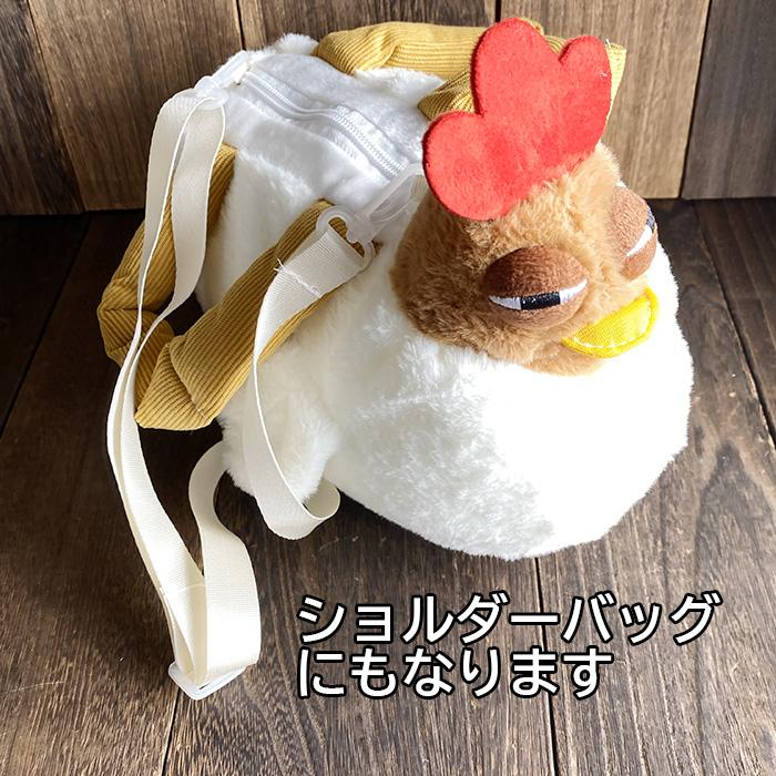 鶏 にわとり ニワトリ かばん バッグ プラッシュ チキン ハンドバッグ