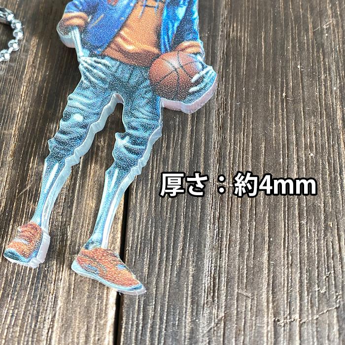 骸骨 キーホルダー ガイコツ 骨 スカル ドクロ アクリル かっこいい