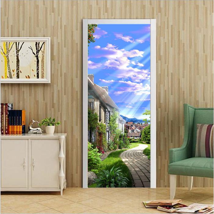 壁 壁紙 インテリア ウォールステッカー ステッカー ドアステッカー 窓 風景 壁ステッカー リビングルーム 寝室 Gb ジェントルブリーズ 通販 Yahoo ショッピング