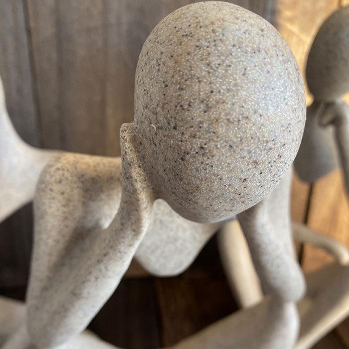 3人 3体 置物 雑貨 おしゃれ インテリア 考える人 オブジェ 飾り