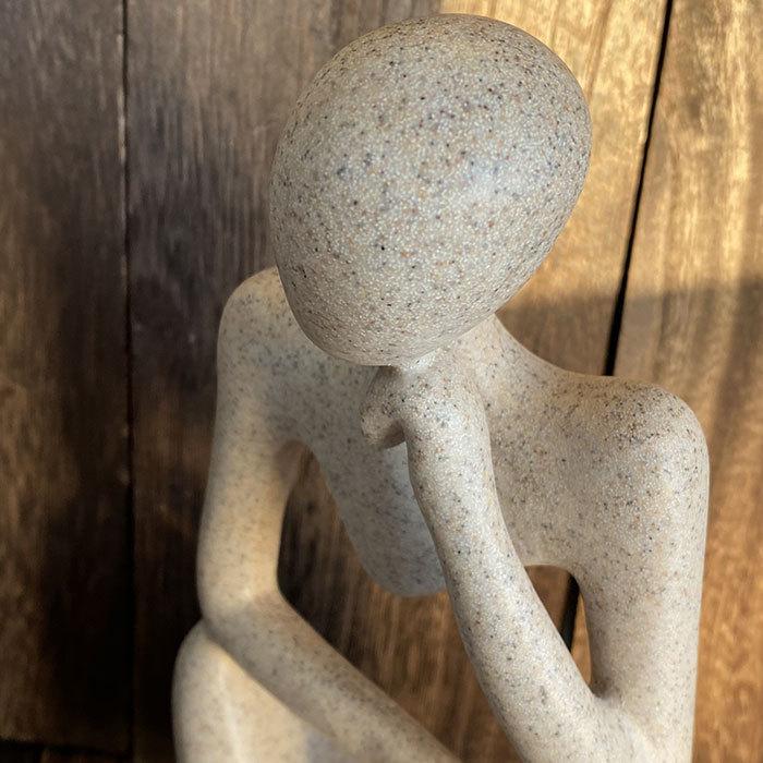 3人 3体 置物 雑貨 おしゃれ インテリア 考える人 オブジェ 飾り