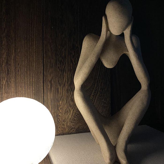 3人 3体 置物 雑貨 おしゃれ インテリア 考える人 オブジェ 飾り