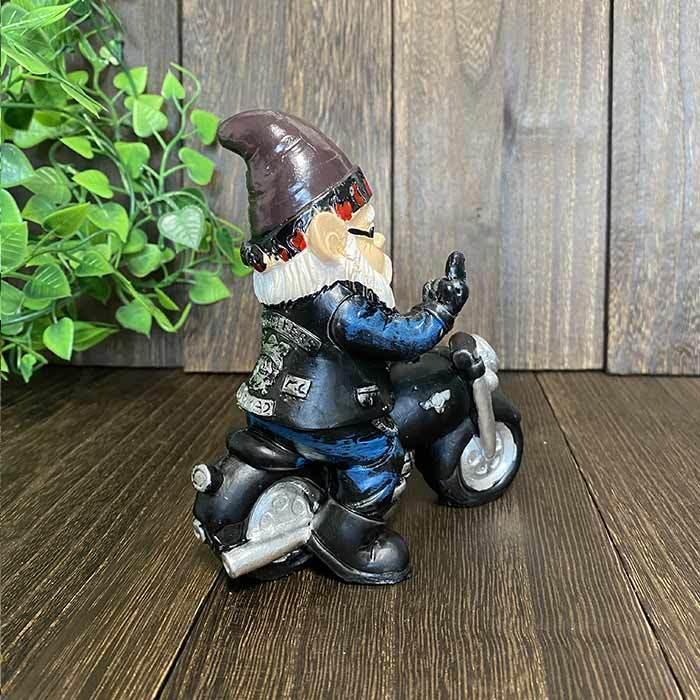 小人 バイク ライダー ちょい悪 庭 ガーデン ハーレー ハーレー