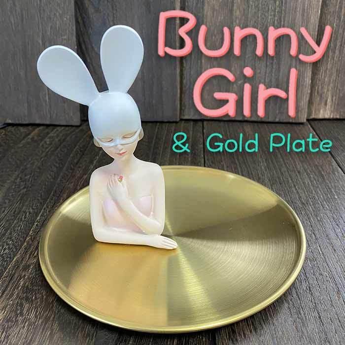 バニーガール 置物 インテリア かわいい お皿 おしゃれ アクセサリー