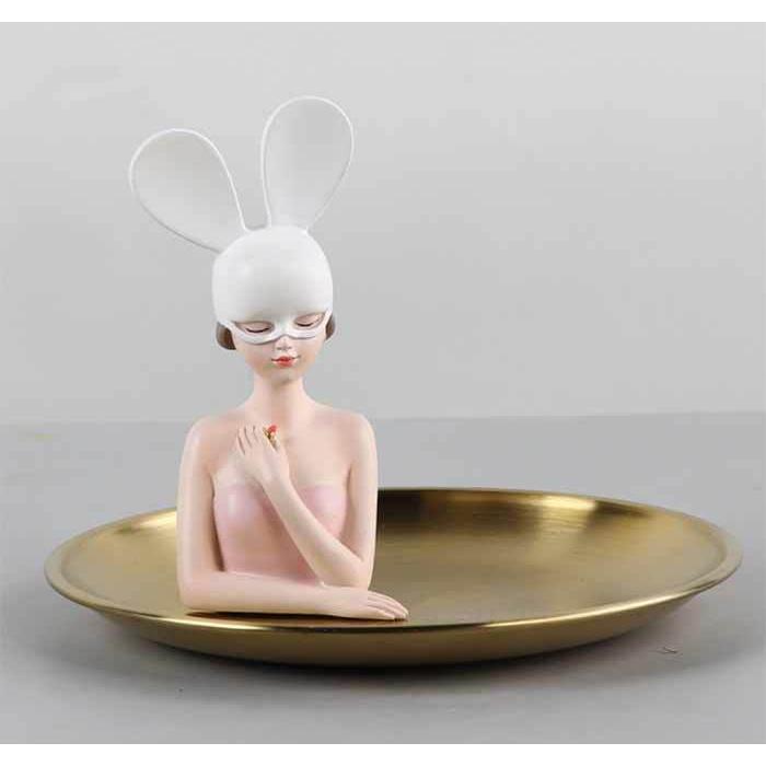 バニーガール 置物 インテリア かわいい お皿 おしゃれ アクセサリー