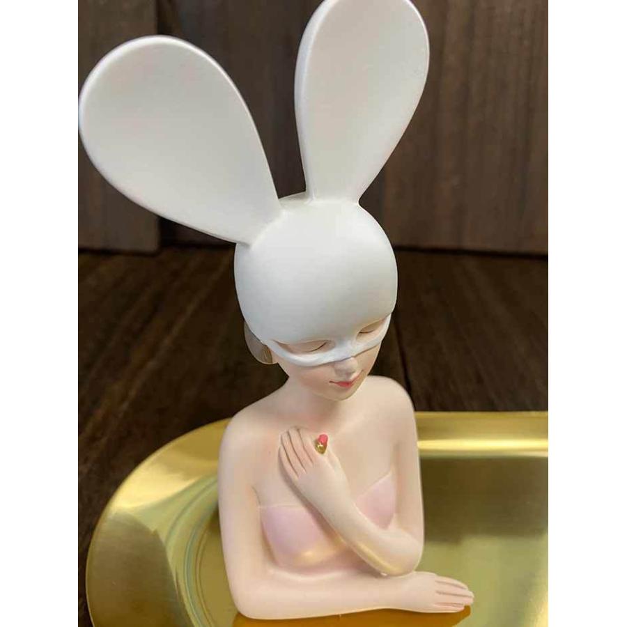 バニーガール 置物 インテリア かわいい お皿 おしゃれ アクセサリー