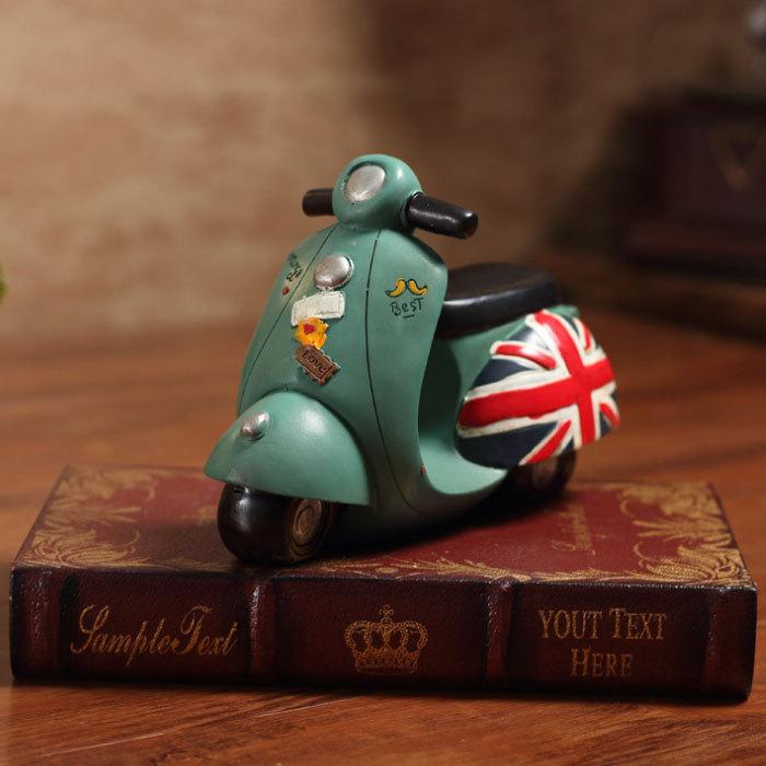 スクーター 置物 バイク オートバイ 原付 ブリティッシュ インテリア