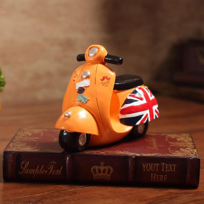 スクーター 置物 バイク オートバイ 原付 ブリティッシュ インテリア
