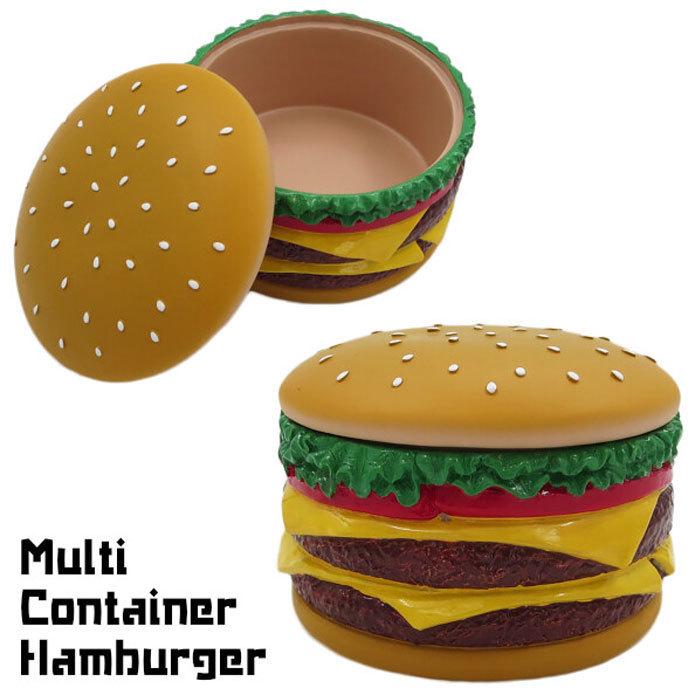 ハンバーガー 置物 チーズハンバーガー マルチコンテナ ケース 収納 入
