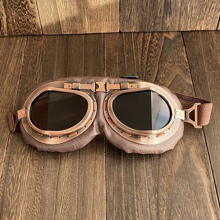 紅 豚 ゴーグル バイク ジブリパーク オートバイ ヴィンテージゴーグル ヘルメット 角型 ブラウン |  | 10