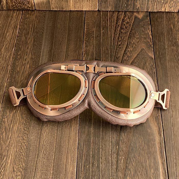 紅 豚 ゴーグル バイク ジブリパーク オートバイ ヴィンテージゴーグル ヘルメット 角型 ブラウン |  | 11