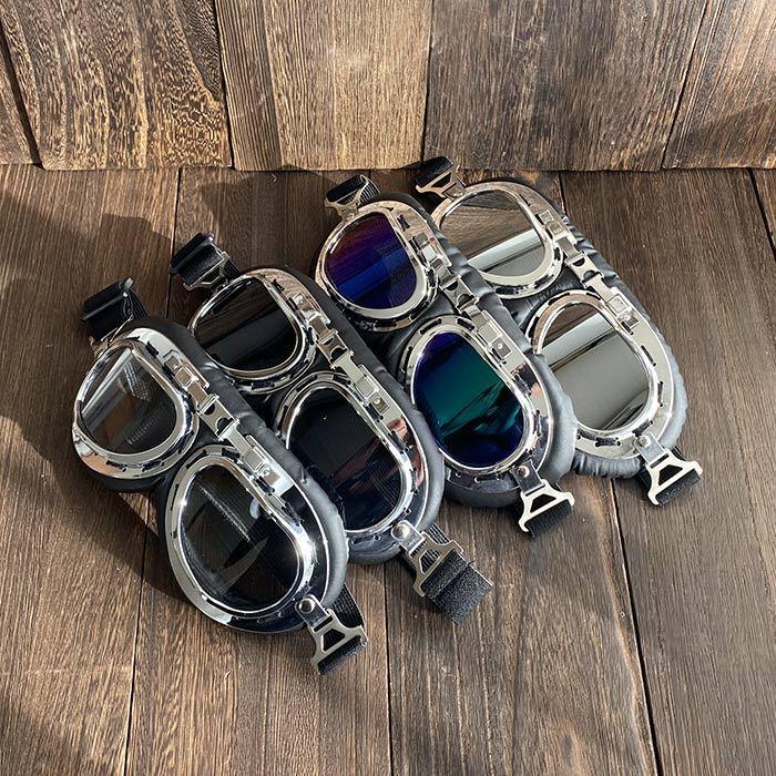 紅 豚 ゴーグル バイク オートバイ ヴィンテージゴーグル ヘルメット  ジブリパーク シルバー |  | 06