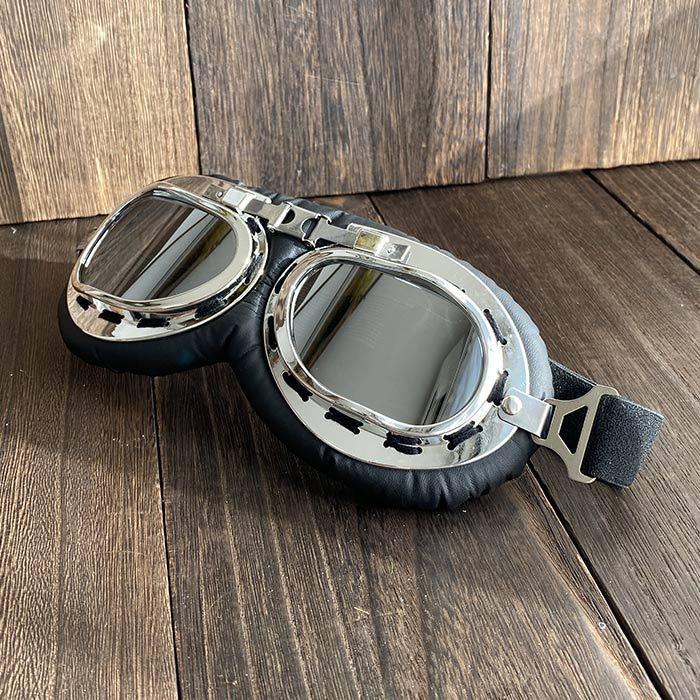 紅 豚 ゴーグル バイク オートバイ ヴィンテージゴーグル ヘルメット  ジブリパーク シルバー |  | 09