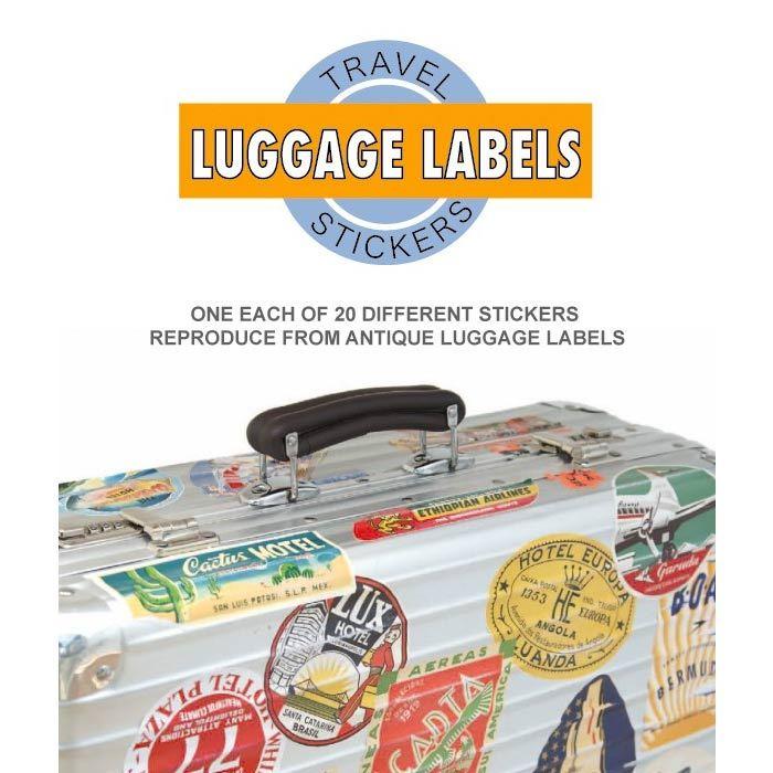 シール トラベルステッカー レトロ LUGGAGE LABELS GRAND HOTELS｜gentlebreeze