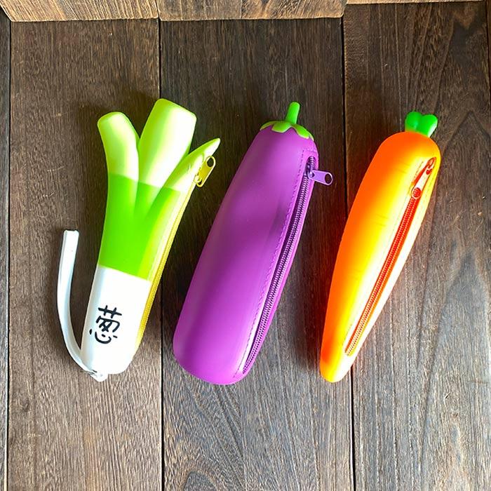 にんじん ねぎ 人参 葱 ペンケース 筆箱 文房具 筆記用具 野菜 