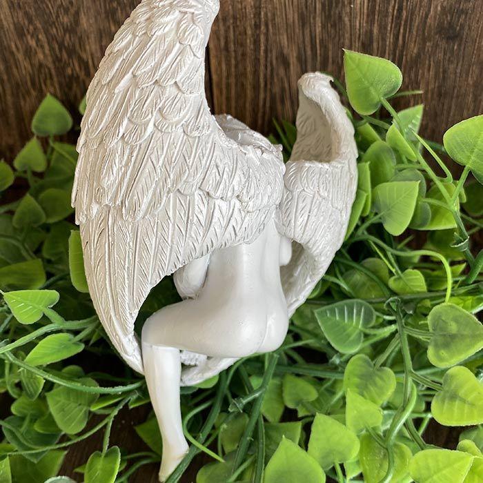 天使 置物 休息 アンティーク ガーデニング 庭 おしゃれ 芸術品 美術品