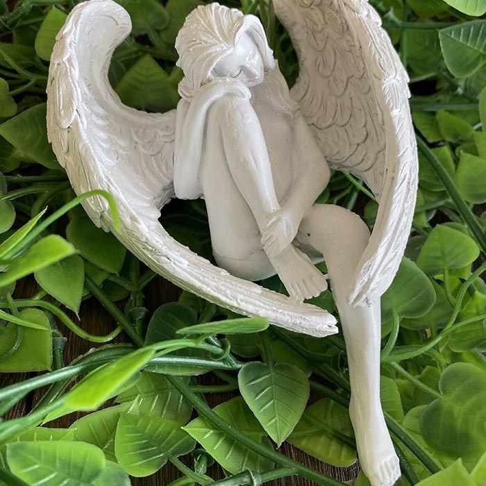 天使 置物 休息 アンティーク ガーデニング 庭 おしゃれ 芸術品 美術品