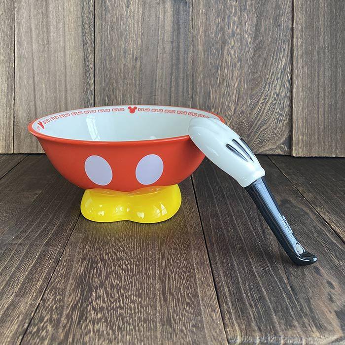 ミッキーマウス ラーメンセット ラーメン レンゲ 鉢 器 手袋 かわいい